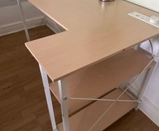 Corner Desk with Shelves