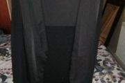 beautiful new zara black and charcoal long wastecoat