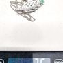 Spinel With Emerald Teardrop Base On Sterling Silver Necklace Image 8