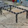 Handmade Industrial Chain Coffee Table - Heavy Steel - B Image 4