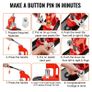 Button Maker Machine, 25mm (1 inch) Badge Punch Press Kit, Children DIY Gifts Pin Maker, Button Making Supplies with 500pcs Button Parts & Circle Cutter & Magic Book Image 3