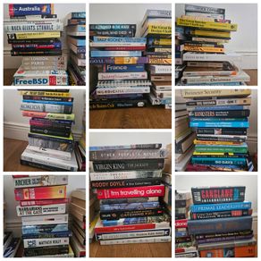 120 (approximately) various books fiction and non fiction