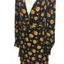 BNWTS Veronica Beard Black Silk Yellow Floral Dress size 10 includes Post Image 4