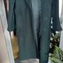 Rare Vintage Jacqueline Ferrar Forest Green 100% Wool Long Coat Size 6-10 Image 3