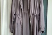 M&amp;S Collection Silver Grey longline lightweight coat Sz 12 Oversized (Fit 12-16Uk) - Rrp 99 (New)