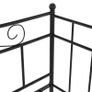 Sofa Bed Frame Black Metal 90x200 cm Image 6