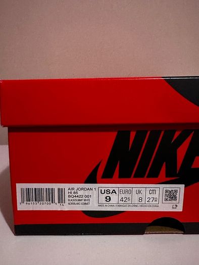 Jordan 1 High OG 85 "black White