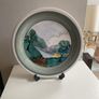 Hand painted limited edition signed Charger Avoca Blue. Image 2