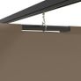 Gazebo with Curtains 3x3 m Taupe Steel Image 4