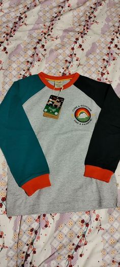 frugi raglan top 7-8y