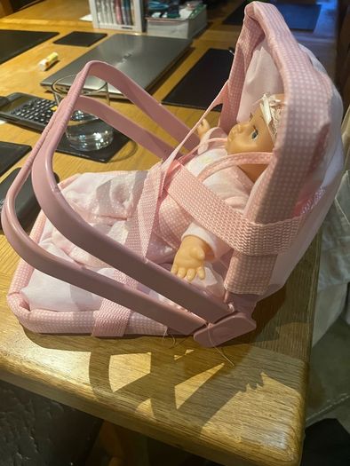 Baby doll and seat