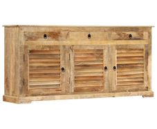 Side Cabinet 170x38x80 cm Solid Mango Wood