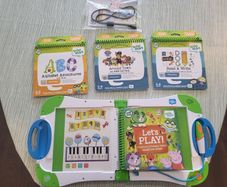 LeapFrog LeapStart Learning System + 3 Books  Excellent Condition