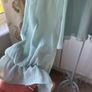 blouse mint green size 10 long sleeve frilled blouse Image 3