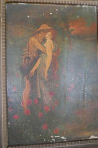 Antique Oil on Canvas with signature 16,4" x 12,4"