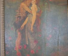 Antique Oil on Canvas with signature 16,4" x 12,4"