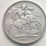 1888 Queen Victoria silver crown Image 2