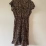 Ax Paris black animal print dress size 14 New Image 5