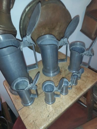 Graduated Pewter Measures 7