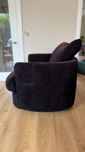 Navy Swivel Armchair