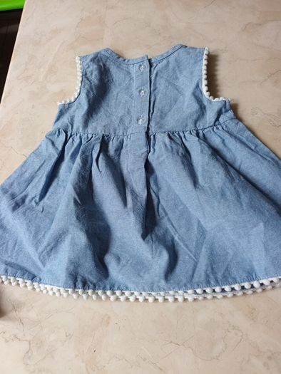 Dunnes  Stores  Baby Girls Embroidered  Dress. Age - 6-9 months. B.N.W.T.