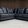 Olympia Grey Corner & 3+2+1 Plush Fabric Sofa Image 2