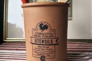 Vintage Terracotta Utensil holder