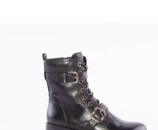 Leather Biker Boots - Spanish brand Regarde Le Ciel - UK 5.5 to 6 - BNWT RRP 145