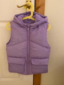 Girls Lilac Fleece Lined Body Warmer - see 3 pics