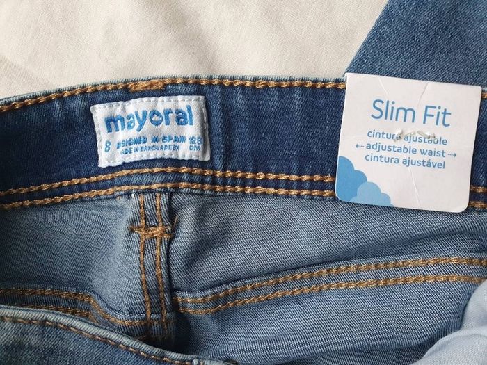 Brand new mayoral ladies jeans size 8 small zip fly