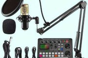 Podcasting Equipment Kit With Stand Condenser Microphone Pro Audio Mixer For PC, Laptop, Smartphone, Gaming Recording, Streaming, Podcasting, Studio, Condenser, Microphone For Video