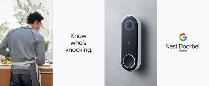 Google Nest Hello video doorbell wired NC5100NO - Black