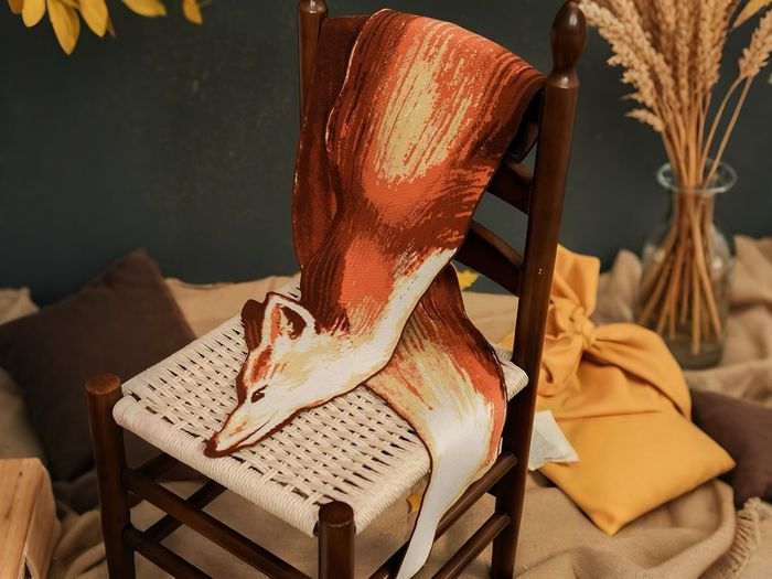 Designer Fox Scarf  Brand New