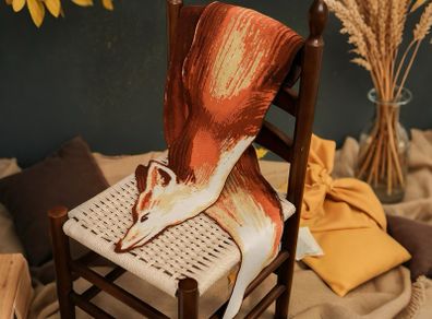 Designer Fox Scarf  Brand New