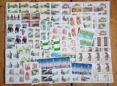 Stamps - A collection of 329 colourful Chinese stamps.
