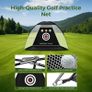 Golf Practice Net for Garden 10x7ft Hitting Enclosure with 3-in-1 Mat, Balls, Tee & Carry Bag - Durable Backyard Training Net for All Ages Including Kids Image 3