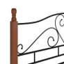 Bed Frame Black Metal 140x200 cm Image 6