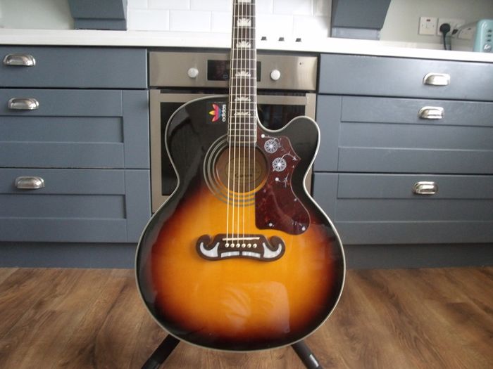 Epiphone EJ-200SCE Acoustic-Electric Guitar - Vintage Sunburst
