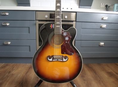 Epiphone EJ-200SCE Acoustic-Electric Guitar - Vintage Sunburst