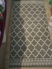 Grey floor rug