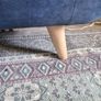 navy 2 seater sofa Image 3