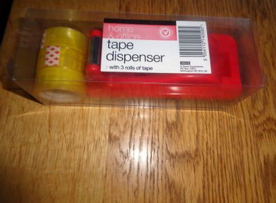 Tape Dispenser with 3 Rolls of Cellotape for Sale