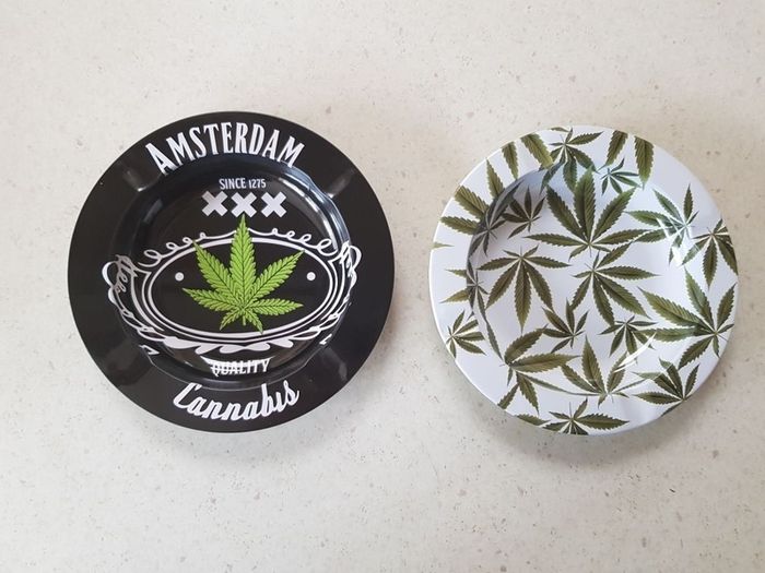 Marijuana Leaf Ashtrays