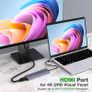 7 in 1 USB C to HDMI HOPDAY USB C Adapter with 4K HDMI, Type C 100W PD, 5Gbps USB 3.0 Data Ports, SD/TF Card Reader, Docking Station for MacBook Air/Pro, iPad, Windows Image 5