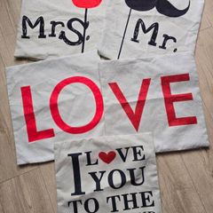 decorative Mr. & Mrs. wedding cushion covers