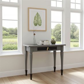 Black & Gold Dragonfly Console Table with Drawer