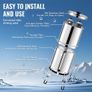 Gravity-fed Water Filter System, 2.25G 304 Stainless-Steel Countertop Filtration System, Reduces Lead and up to 99% of Chlorine Image 4