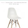 Eames style retro dining chairs Image 2