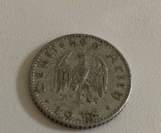 1935 German Third Reich 50 reichspfennig