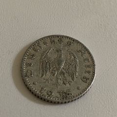 1935 German Third Reich 50 reichspfennig